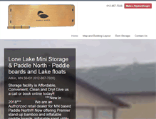 Tablet Screenshot of lonelakemini.storageunitsoftware.com